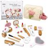 Set de maquillaje de madera con accesorios creativos de Lean toys.