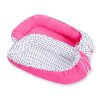 Baby Nest Double-sided Premium Cocoon For Infants Bobono- Balck Dots/ Dark Pink