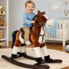 Caballito de Madera Rocking Horse con Sonidos 74 cm Marrón Oscuro