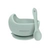 Cuenco de silicona con ventosa y cuchara Kikkaboo Yummy Menta