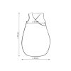 Cotton Sleeping Bag For Children, Size M, 3-12 Months, Tog 2.5, All-season - White Squirrel