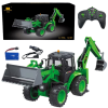 Remote Control Backhoe Loader RC Lights Sound Green Huina 1:14