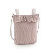 Bolso Bohem Cambrass Taylor rosa, detalle asas y tejido vichy