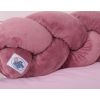 Protector de Cuna trenzado My Sweet Baby Knot Bumper Minky Rosa - imagen 2
