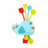 Juguete sensorio Ballena Chicco Toys en acción con cuerdas flexibles.