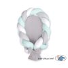 Braided Baby Nest 2 In 1 - White-gray-mint
