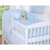 Protector de Cuna My Sweet Baby – Corazones Flores Azules - imagen 3