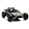 Coche eléctrico infantil JS3168 gris LEAN CARS con mando 2.4 GHz