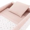 Minicuna Tijera Madera Calma Rosa/bco 55x87x74 Cm - Cambrass - imagen 2