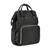 Bolsa de Mamá Siena Negro & Oro Kikkaboo - Elegancia y Funcionalidad - imagen 3