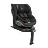 Silla de coche i-Size Kikkaboo negra vista frontal con arnés de 5 puntos