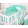 Protector de Cuna My Sweet Baby Universal Hearts Mint