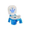 Orinal azul con corona para pequeños