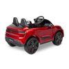 Porsche Macan infantil rojo Toyz, detalle interior ecopiel y volante multimedia