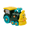 Locomotora de Caricatura Verde para Desmontar DIY