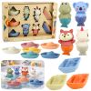 Set de Juguetes de Baño con Animales y Barcos de Goma 13 pcs