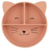 Plato compartimentado de silicona con ventosa Trixie - Mrs. Cat