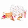 Set belleza Lean Toys, detalle espejo, peine y cosméticos de madera