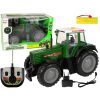 Tractor de control remoto verde y negro