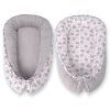 Baby Nest Double-sided Premium Cocoon For Infants Bobono Minky- Hedgehogs Grey