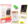 Tablero educativo de madera 2 en 1 con accesorios