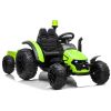 Tractor eléctrico HZB-200 con remolque verde