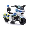 Moto eléctrica infantil de policía blanca Lean Cars TR1912, vista frontal