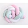 Protector de Cuna trenzado Knot Bumper My Sweet Baby - Rosa, Blanco y Verde