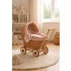 Carrito de Muñecas de Mimbre con Ropa de Cama My Sweet Baby