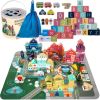 Bloques de Madera Ciudad 100pcs Kruzzel - Juguete Educativo
