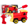 Locomotora control remoto giratoria roja