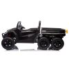 Vehículo 6 ruedas Lean Cars 163 cm negro, vista lateral con puertas abatibles