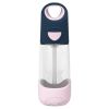 4455 TRITAN BOTTLE WITH STRAW 450ML INDIGO ROSE BB00445