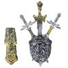 Conjunto de Caballero con 3 Espadas y Escudo Decorativo