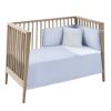 Conjunto de colchas I-v. cuna 60 Cambrass en color celeste