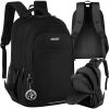 Mochila 22L Negra Kruzzel - Ideal para Escuela y Actividades