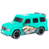 Coche de control remoto RC con dinosaurio, escala 1:10, verde