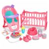 Muñeca Interactiva 3-en-1 con Accesorios y Cochecito