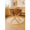 Moses Basket Boho Handmade With Stand - Caramel