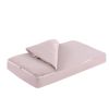 Saco cuna Cambrass Unic rosa, detalle doble cremallera y plumeti orgánico