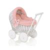 Cochecito de Muñecas de Mimbre My Sweet Baby con Ropa de Cama