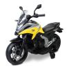 Moto eléctrica infantil Honda NC750X amarilla Toyz con licencia oficial, vista frontal