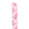 Protector trenzado 210cm Rosa - Kikkaboo