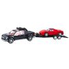 Set de Vehículos Todo Terreno con Remolque y Coche Deportivo