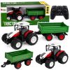 Tractor teledirigido Lean toys 1:24 con remolque basculante
