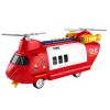 Avión de transporte de bomberos en color rojo y blanco