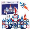 Bloques de construcción magnéticos de Lean toys con piezas de colores