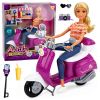 Muñeca Anlily viajera con patinete y accesorios - primer plano del producto