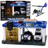 Estación de Policía con garaje y vehículos, set completo de Lean toys.