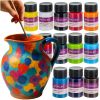 Set de Pinturas para Vidrio y Cerámica Maaleo 12 Colores
